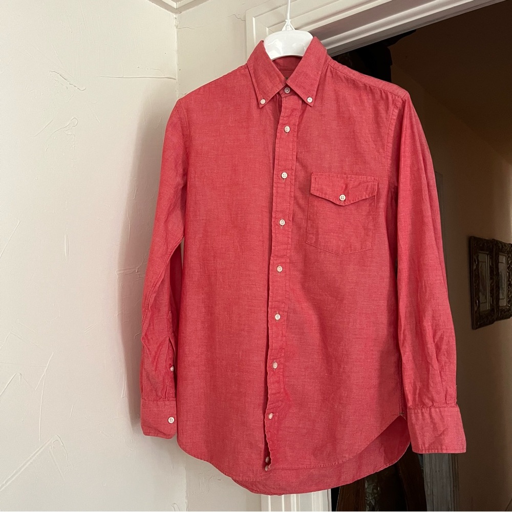 Sid Mashburn | Cotton Chambray Shirt Long Sleeve Button down shirt
